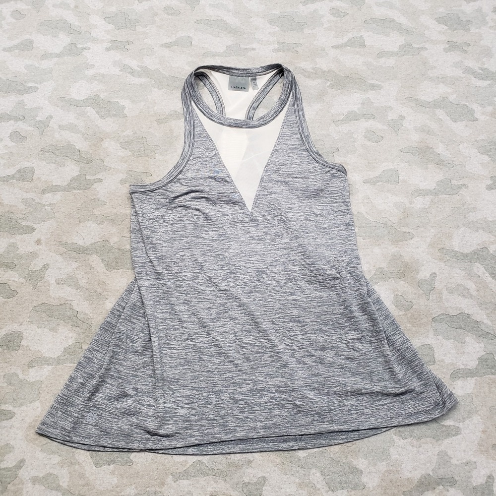 Athleta Tank Top Womens Medium Gray Pullover Sleeveless Gym Fitness